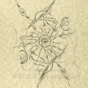 Like in dreams, the third eye sees out from, or into another dimension.