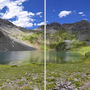 Clear Lake occupies a naturally formed bowl at 12,000 ft. above sea level in the mountains seven or eight miles southwest of Silverton, Colorado
