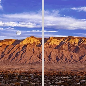 The Sandia mountains in Albuquerque, NM at sunset often resemble a slice of watermelon, which is where the name originated with early Spanish conquistadors.