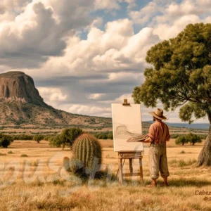 Cabezon Painting 2 combines digital photography and AI
